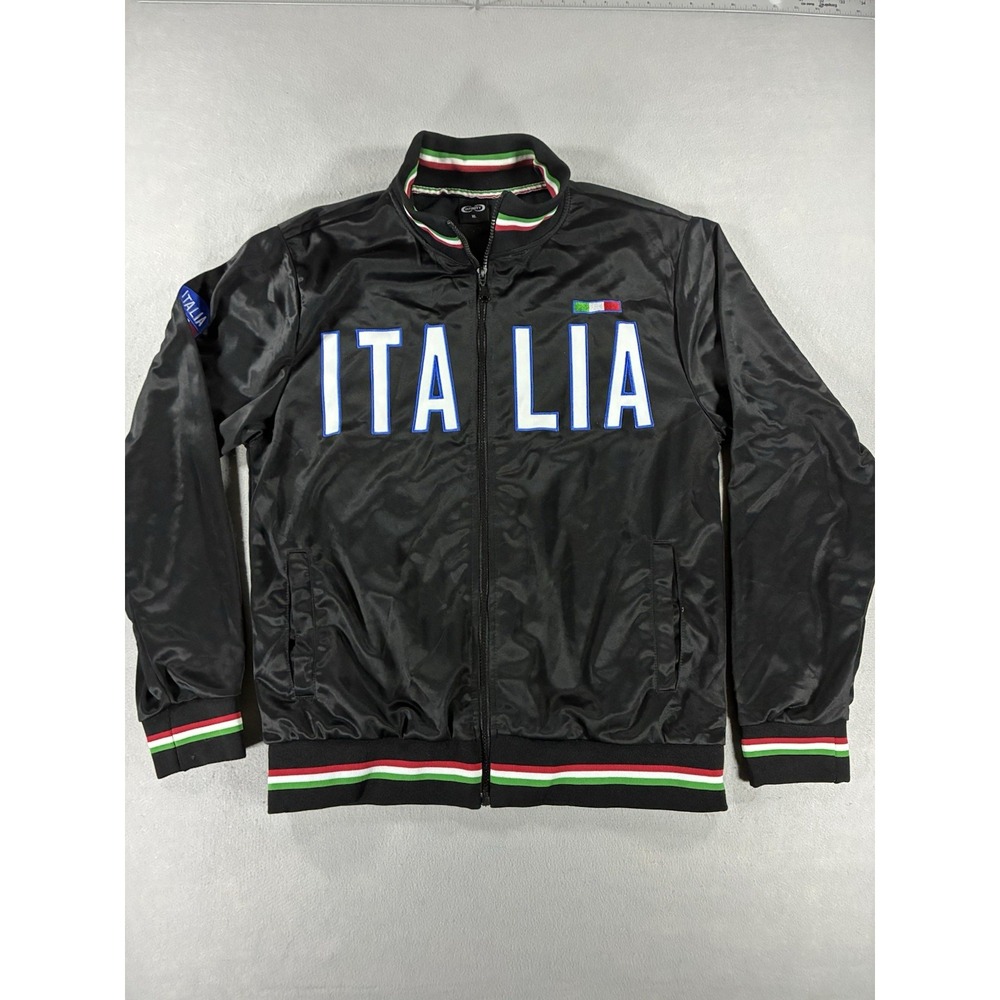 NWOt Infinity Italia Track Jacket. Retro. Full Zip. Men's Size XL. Patched
